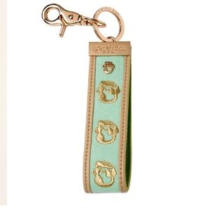 Spartina 449 women’s ‘Grab-n-Go’ Mermaid Gold and Green Keychain